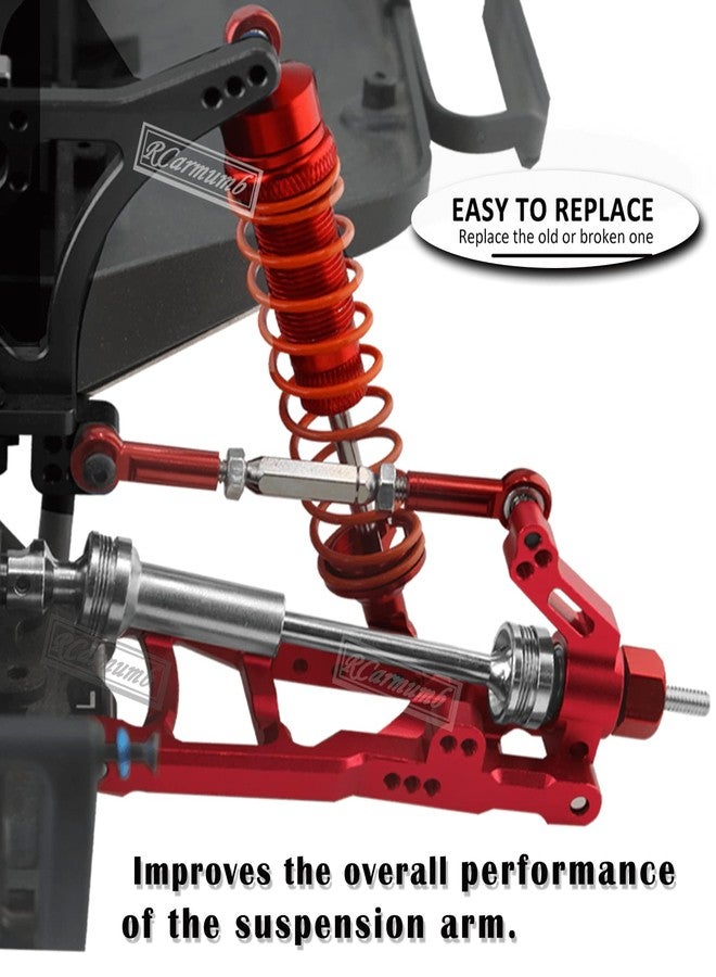 Rcarmumb Upgrades Part Drive Shaft CVD for 1/10 Slash 4X4/Stampede 4X4/Rustler 4X4/Hoss 4X4 RC 4WD,4PCS Front Rear Stainless Steel CVD #45 Axle with Navy Blue Hex,Silver - Image 5